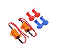 Generic Decodificatore di Resistenza LED da 25 W Resistore Anti-corruzione Durevole per Indicatori di Direzione del Veicolo 2 Set in Lega di Alluminio