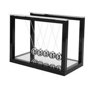 Generic Decorazione Artigianale con Sfera a Pendolo Non Tossica per Bambini, Strumento per Scienze Dell'educazione, Adatta per la Decorazione dello Studio, 4,6 X 3,3 X 6, Pollici (BLACK)