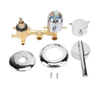 Generic Deviatore Miscelatore in Ottone Valvola Miscelatrice Termostatica per Doccia Deviatore Miscelatore per Bagno in Ottone con Filettatura Maschio G1/2 per Controllo della