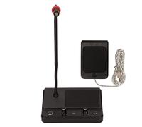 Generic di Microfono a Doppio Modo di Counter Intercom con qualità del Suono Superiore per la Stazione del Treno Bancario 100-240 V, Adatto per la Finestra di Banca (Spina europea)