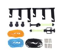 Generic di supporto manuale per fondali fotografici a 3 rulli con montaggio a parete, 2 ganci a tre ante, 6 rulli, 3 catene, 3 ruote, capacità di carico per rullo: 10 kg