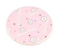 Generic Diatomaceo Coaster Multipurposo Multipurico Essiccamento Rapido Burn Prevention Pad Cartoon Diatoma Mud Mud Coaster Decorazione (orso rosa)