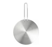Generic Diffusore di per in Acciaio Inox con Manico Lungo per Piano a Induzione Gas Ed Elettrico Adatto per Cuocere a Fuoco Riscaldare Pentole E Padelle, 22 CM