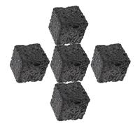 Generic Diffusore di Pietre Laviche Vulcaniche Quadrate 5 Pezzi 3x3x3 Cm per Oli Essenziali, Diffusore Passivo Aromatico per Casa, Scrivania e Auto, Set Portatile per Aromaterapia