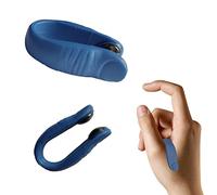 Generic Digitopressione per dita, clip magnetiche per massaggi per , design ergonomico, dispositivo portatile LI4 per agopressione per alleviare lo stress (grande pollice blu)