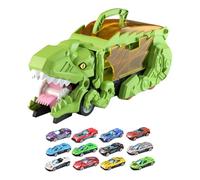 Generic Dinosauro giocattolo, auto mangiatrici di dinosauri, set da gioco per veicoli, regalo di compleanno, camion da trasporto, VERDE