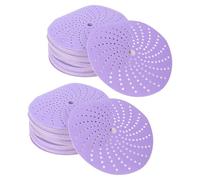 Generic Dischi Abrasivi in ceramica Efficiente Grana 600 per Lucidatura Auto e Lavorazione del Legno, Disco Abrasivo Multiforo 100 Pezzi per Levigatrice Orbitale