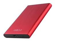 Generic Dischi Rigidi da USB 3.0 a 2.5 Pollici Custodia SSD Trasferimento Rapido Dati Alimentatore Stabilizzato per 10/Mac9.1 o Versioni Successive Guscio Leggero in Lega di Alluminio (rosso)