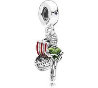 Generic Disney Ciondolo Peter Pan e barca in argento Sterling 925, compatibile con Pandora e molti altri braccialetti con ciondoli del Regno Unito