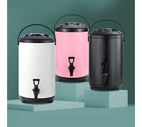 Generic Dispenser per Bevande Coibentato con Doppio Isolamento per Bevande Calde e Fredde Alle Feste, Dispenser per in Acciaio Inossidabile da 8 Litri (#3)
