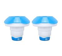 Generic Dispenser per Piscina Galleggiante Robusto da 2 Pezzi per la Gestione Dell'acqua Pulita, Facile Utilizzo per Piscine e Spa, Plastica da 5 Pollici
