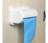 Generic Dispenser per Sacchetti della Spazzatura Montato a Parete Porta Rotolo per Sacchetti della Spazzatura Salvaspazio per Dimensioni: 15x6,5 Cm (WHITE)