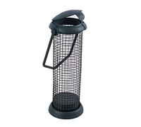 Generic Dispenser Sospeso in Ferro per Mangiatoia per Uccelli Selvatici, per Tette, Passeri, Giardino, Terrazza, Balcone, Design a Rete Larga (verde scuro)