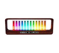 Generic Display dello Spettro Musicale a LED, 12 Luminosi a LED, Display Luminoso con 240 RGB, Colore e luminosità Regolabili, Spettacolo Dinamico e Immagini Personalizzabili, Ideale per Uso