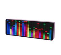 Generic Display dello Spettro Musicale a LED RGB 384, 20 Effetti Dinamici 7 modalità con Sensore Vocale del Livello di Luce del Ritmo a 1624 Segmenti per L'audio Dell'auto Domestica