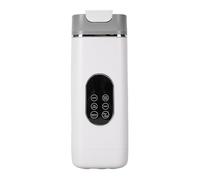 Generic Display Digitale Blender Portatile con a 12 Lame per Frullati e Frullati, una Tazza di Spremiatura Elettrica di Controllo a Chiave, Adatto per i Frequentatori della Palestra (WHITE)