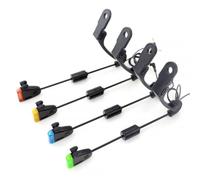 Generic Dispositivo Allarme Pesca Indicatore Morso Segnalatore Carpa Avvisatore Braccio Curvo per Fissaggio Stabile E Foro Asolato in con Plug a Filo Adatto a