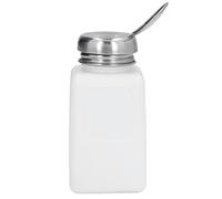 Generic Distributore di Solventi, Bottiglia Quadrata Anti Statica Safe ESD 200 Ml Dispenser Solvente Solvente Push Down Alcool Bottle Pompa Pompa ESD Distributore di Alcool Safe Liquido (WHITE)
