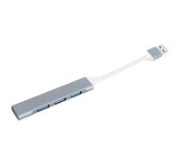 Generic Distributore USB Portatile a 3 Porte Splitter USB Per Ventola Per Disco Rigido Tastiera - Per Viaggiatori Argento