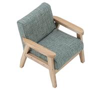 Generic Divano per Casa delle Bambole Poltrona in Tessuto in Stile Giapponese in Miniatura per la Decorazione di Mobili per Case delle Bambole in Scala 1:12-7 X 6,5 Cm (Grigio verde)