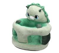 Generic Divano per Seggiolino per Bambini, Morbido Peluche, Design Confortevole per il Bambino Che Impara a Sedersi in Casa (Dinosauro Verde)