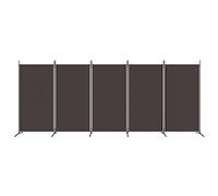 Generic Divisorio Autoportante, Paravento Pieghevole con Combinazione di Funzioni Privacy e Decorative, Divisorio Portatile Autoportante per Ufficio Domestico, Camera da (Marrone)