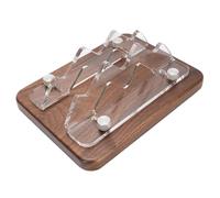 Generic Dock in Legno con Supporto Verticale per Host Computer Desktop per M4 M3 M2 M1, Larghezza Slot Regolabile con Cuscinetti in Silicone, Organizza lo Spazio di Lavoro in Modo Efficiente