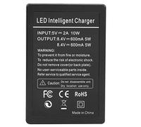 Generic Doppio Caricatore Rapido per Batterie per Fotocamera PS-BLS1/BLS5, Design Display LCD Compatto, Doppia funzionalità di Ricarica, Ideale per la Fotografia di Viaggio All'aperto