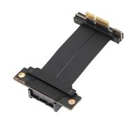 Generic Doppio Cavo Riser PCIE 4.0 X1 da 90 Gradi Che Supporta il Trasferimento Rapido dei Dati Grafici Ideale per Spazi Compatti Materiale TPE (30 cm)