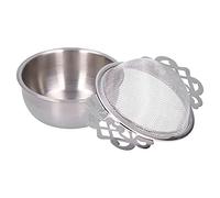 Generic Doppio Orecchio per Filtro per Infusore per tè Squisito in Acciaio Inossidabile per Ufficio Domestico Acciaio Inossidabile 304 4,3x2,6 Pollici (SILVER)