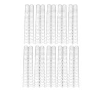 Generic Dorsi di Rilegatura a Pettine 150 Pagine Raccoglitori Resistenti, Durevoli e Facili da Usare per Insegnanti e Studenti, 10 Pezzi, Dimensioni 19 Mm (WHITE)