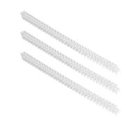 Generic Dorsi per Rilegatura a Filo Doppio da 100 Pezzi, in Metallo Resistente, Passo 3:1, per Rilegatura di Documenti in Formato A4, Diametro 7,9 Mm (WHITE)