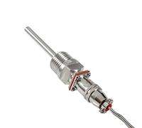 Generic Durevole Sensore di Temperatura RTD PT100 Impermeabile a Prova di Olio Misurazione Affidabile della Temperatura in Ambienti Esterni Filettature NPT da 1/2" con Cavo da 2 Metri