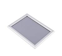 Generic Efficiente Porta Poster A4 con Clamp/Holder Espositore con Opzioni di Montaggio a Parete, Adatto per Uso Interno o Esterno, Argento