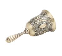 Generic Elegante Campanello a Mano con Motivo a Rosa in Lega di Zinco per un Suono Forte e Chiaro, Ideale per Cene in Hotel e Lezioni di Inizio, Campanello in Metallo