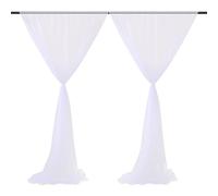 Generic Elegante Decorazione per Zanzariera per Finestre per Feste di Matrimonio, Tende a Rete Drappeggiate, Tessuto Trasparente in Materiale Morbido per Runner da Tavolo da Buffet, Champagne,