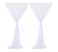 Generic Elegante Decorazione per Zanzariera per Finestre per Feste di Matrimonio, Tende a Rete Drappeggiate, Tessuto Trasparente in Materiale Morbido per Runner da Tavolo da Buffet, Champagne,