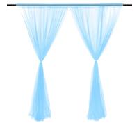 Generic Elegante Decorazione per Zanzariera per Finestre per Feste di Matrimonio, Tende a Rete Drappeggiate, Tessuto Trasparente in Materiale Morbido per Runner da Tavolo da Buffet, Champagne,