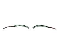 Generic Elegante Kit di Luci per Ciglia Finte a LED, Affidabile e Facile da Usare per Spettacoli di Eventi Nei Bar, CR2032 (GREEN)