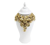 Generic Elegante Set di Vasi in Ceramica con Coperchio - Un Raffinato D'arredo per La Casa, 17x17x35 cm