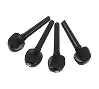 Generic Eleganti Piroli per Violino in Ebano 4 Pezzi Colore Originale Ideali per Violini di Alta qualità 6,5 X 2,3 Cm 26 G Ottimo Accessorio per Violinisti 4/ Nero