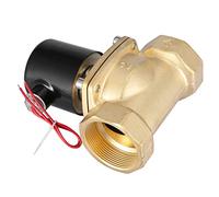 Generic Elettrovalvola Elettrica DN50 da 2" Normalmente Chiusa per Sistemi di Controllo Dell'acqua Ottone Durevole 220 V CA