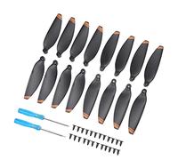 Generic Eliche Mini Drone Lame di Ricambio a Basso Rumore Puntelli a Sgancio Rapido per Volo Stabile per Appassionati di RC Bordo e Arancione 16 X 24 X Viti 2 Cacciavite