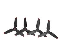 Generic Eliche per Drone, Eliche RC a 3 Pale per PC Design a Pressa a Sgancio Rapido, 2 Paia di Lame di Ricambio da 4,6 X 0,4 Pollici per Piloti Combo FPV e Volo di Pratica (bordo rosso)