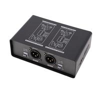 Generic Eliminatore di Ronzio Isolatore del Circuito di Terra a 2 Scatola Ad Alta Impedenza per Intrattenimento in Auto per Prestazioni in Studio, Filtro Antirumore per Professionisti