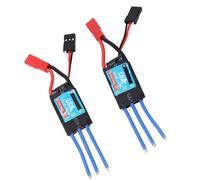 Generic ESC Senza Spazzole per Auto RC 2 Pezzi, Corrente di Scoppio 18A Corrente Continua 40A con Protezione da Surriscaldamento Batteria Scarica, per Barca per Auto 1/24 1/28 RC