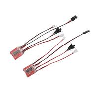 Generic ESC Spazzolato 30A, ESC Spazzolato Bidirezionale a Doppia Via Anti Interferenza Buona Dissipazione del Calore 2 Pezzi per Axial SCX24 1/24