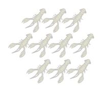 Generic Esca Artificiale per Gamberetti Morbidi 10 Pezzi Mini Esche Portatili Crawdad per Carpa Persica Riutilizzabile PVC Estensibile (confezione da dieci)