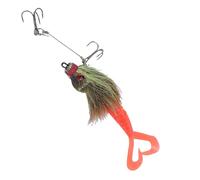 Generic Esca per la Pesca D', Esca per Ratti in Morbido Silicone con Movimenti Realistici, Perfetta per la Pesca in Acqua Salata, 1 unità (GREEN)
