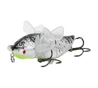 Generic Esca per Pesci Bionici Design a Cicala con Triplo per Pescatori Esperti Azione Dell' Rotante da 7,5 Cm (Y238-6)